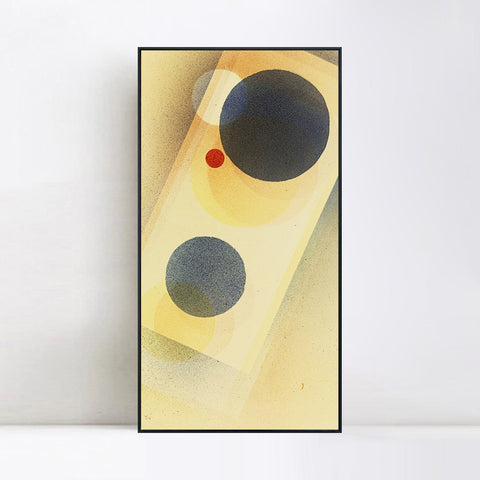 INVIN ART Framed Canvas Giclee Print ENTR??CKT (REMOVED) by Wassily Kandinsky Wall Art Living Room Home Office Decorations